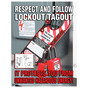 Respect And Follow Lockout/Tagout Poster CS513467