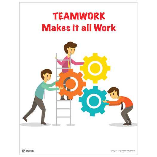 Teamwork Makes It All Work Poster CS111125