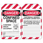 OSHA DANGER Confined Space Occupant (With Photo) Lockout Tag CS524982