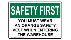 Safety Vest Sign