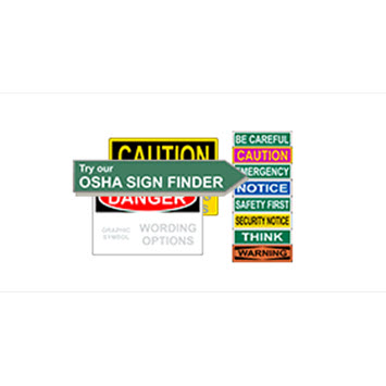 Find OSHA signs fast