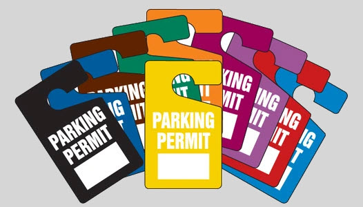 hang tag parking permits