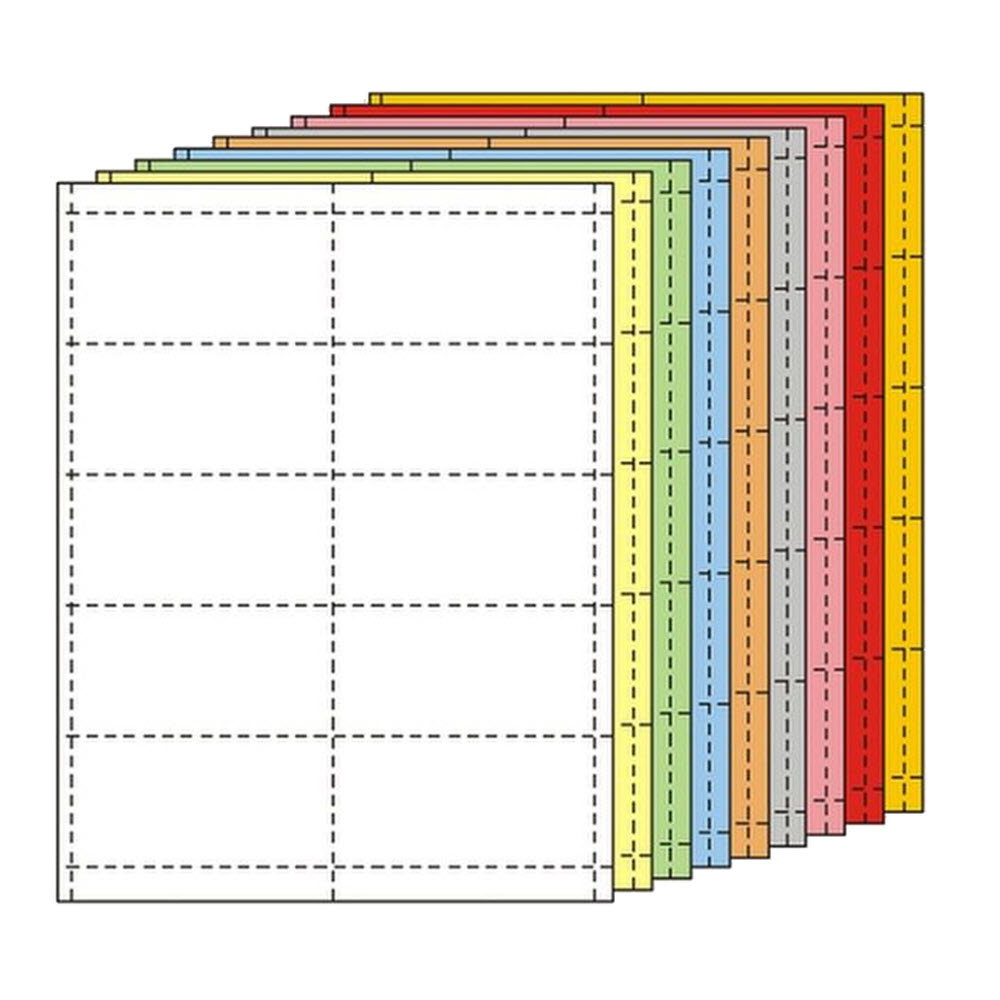 2 in. x 4 in. Perforated Card Sheets