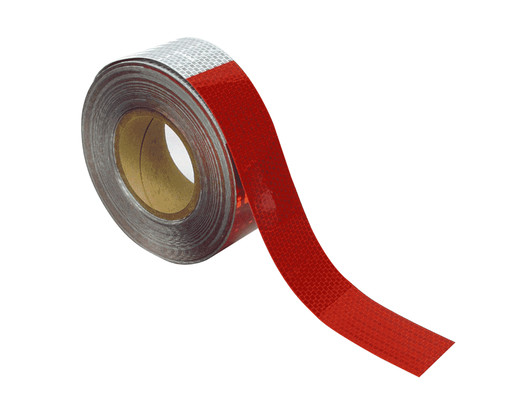 Vehicle Reflective Safety Tape Tape TAPE-Vehicle-RedonWHT Safety Tape