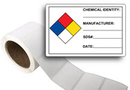 Roll of NFPA Chemical ID Labels