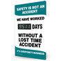 Safety Is Not An Accident We Have Worked __ Days Digital Safety Scoreboard CS384868