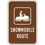 Snowmobile Route Sign for Recreation PKE-17546