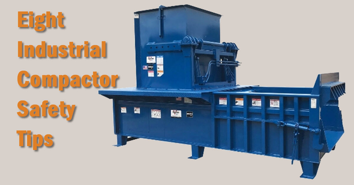 An industrial trash compactor