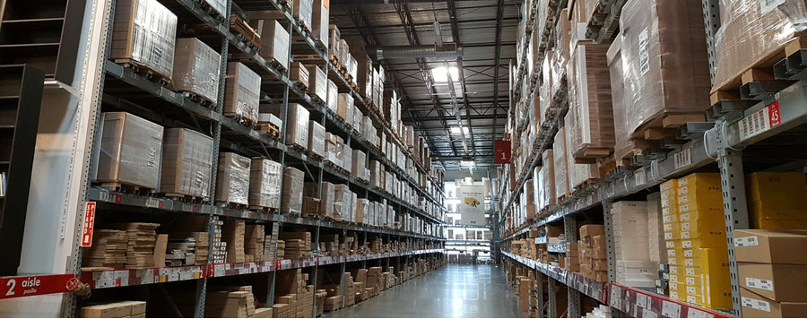 warehouse aisle