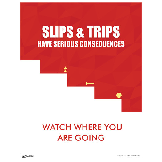 Slips & Trips Have Serious Consequences Poster CS241815