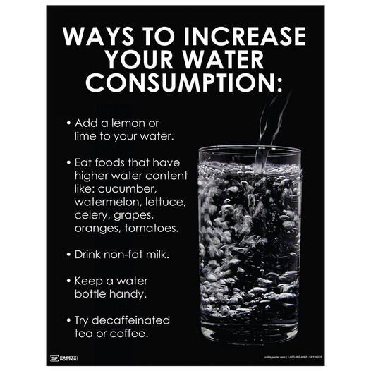 Ways To Increase Water Consumption Poster CS558841