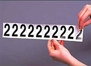 adhesive letters numbers