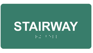 Braille Stairway Sign