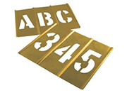 brass letter number stencils