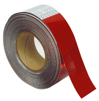 Red and White Vehicle Reflective Tape